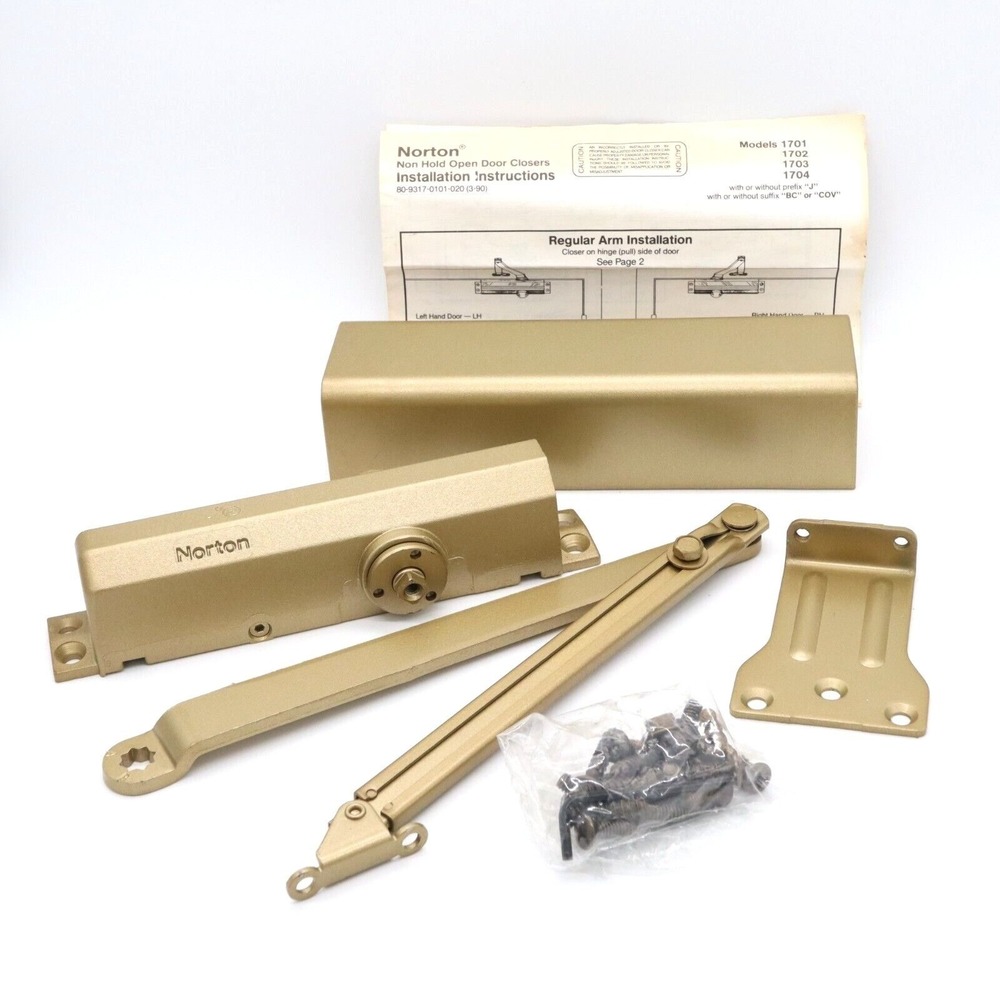 NORTON Door Controls 1703BC-COV Door Closer - Non hold-open - NOS Complete